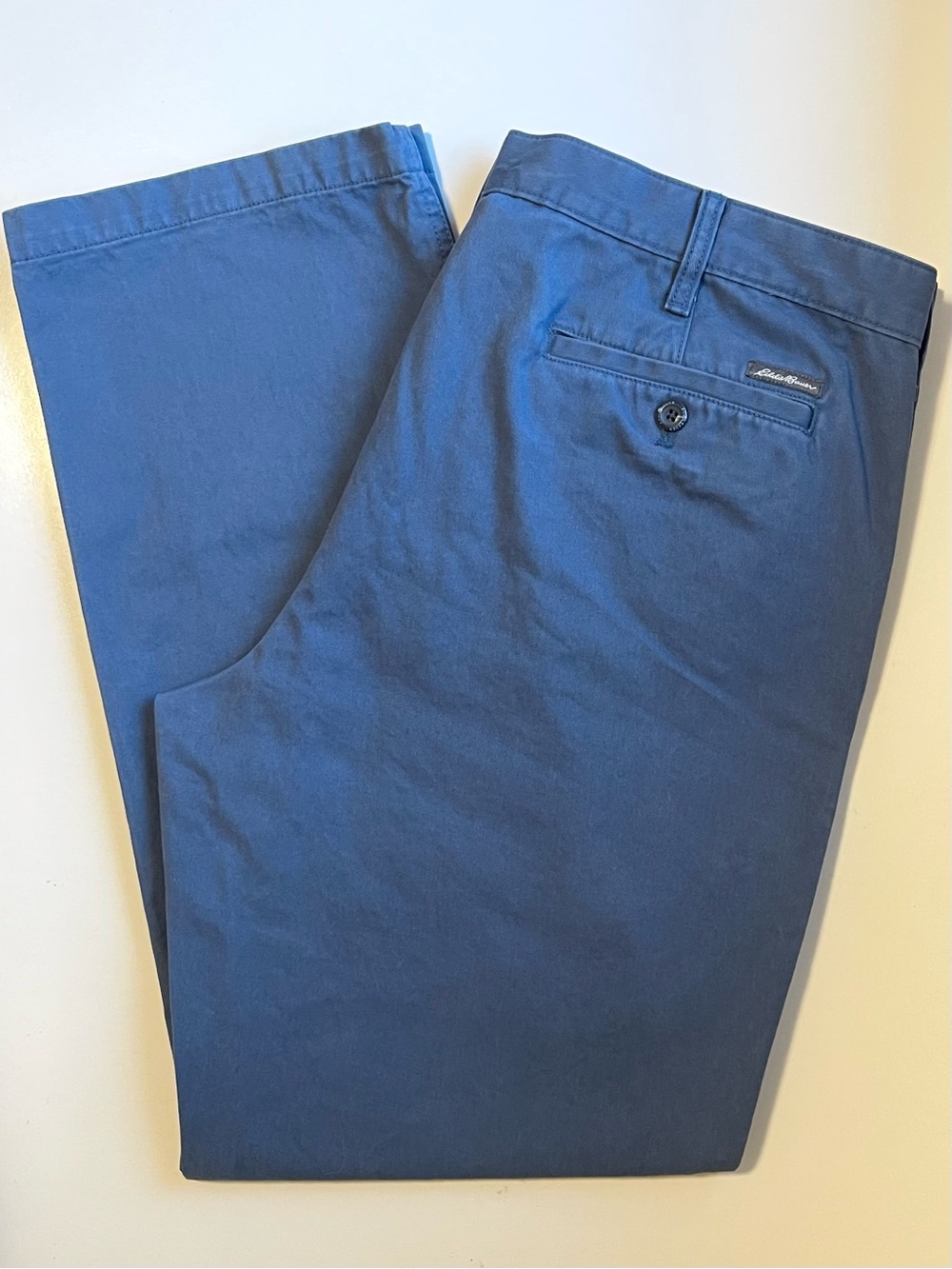 Eddie Bauer Classic Chino Pants - Flat Front & Legend Wash - Size 38 | 32